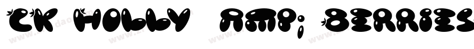 CK Holly & Berries字体转换